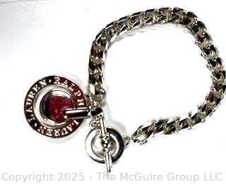 Four (4) Ralph Lauren Silver Tone Costume Jewelry Bracelets