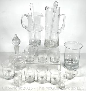 Clear Glass Barware 