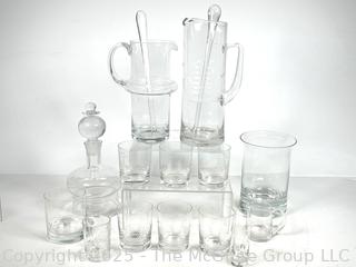Clear Glass Barware 