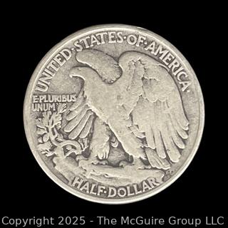 1943 (P) US Walking Liberty Half Dollar Silver Coin