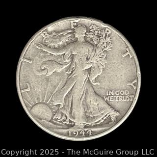 1944 (P) US Walking Liberty Half Dollar Silver Coin