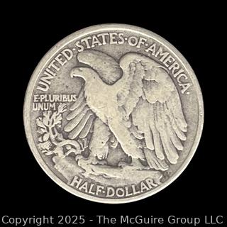 1943 (P) US Walking Liberty Half Dollar Silver Coin