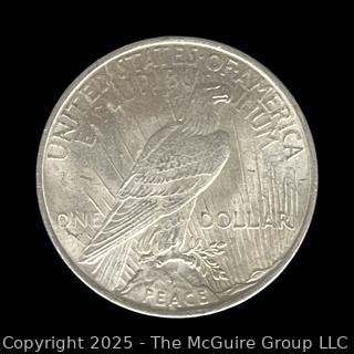 1923 (S) US Liberty Head One Dollar Silver Coin (some luster)
