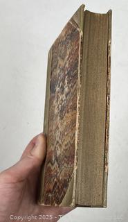 1848 Leather Bound with Marble Boards Book Il Principe, E Discorsi Sopra La Prima Deca by Niccolo Machiavelli, Italian Edition 