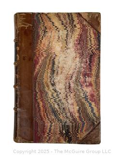 1841 Leather Bound with Marble Boards Book The Poetical Works of Thomas Moore