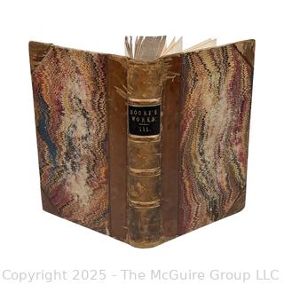 1841 Leather Bound with Marble Boards Book The Poetical Works of Thomas Moore