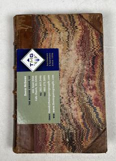 1841 Leather Bound with Marble Boards Book The Poetical Works of Thomas Moore