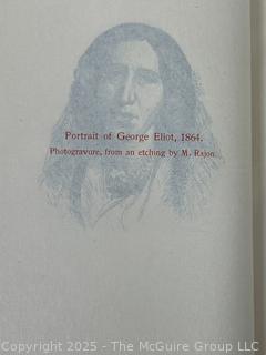 1864 Leather Bound with Marble Boards Book The Complete Works of George Eliot, Life and Letters