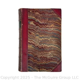 Leather Bound with Marble Boards Book - The Poetical Works of Robert Burns