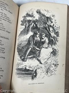 Leather Bound with Marble Boards Book - The Poetical Works of Robert Burns