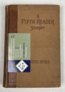 A Fifth Reader by Stickley 1892 Ginn & Company Boston