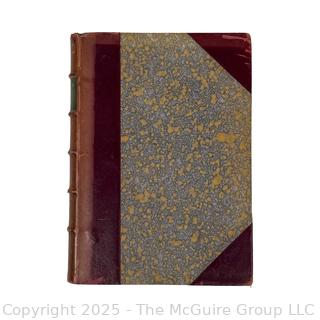 1889 Leather Bound with Marble Boards Book The Story of The Chevalier Bayard