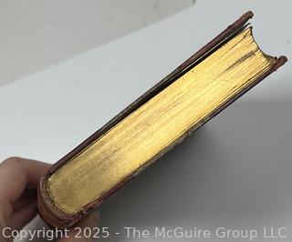 1889 Leather Bound with Marble Boards Book The Story of The Chevalier Bayard