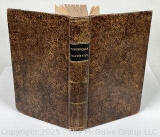 1837 Leather Bound Book Christs Sudden and Certain Appearance in Judgment