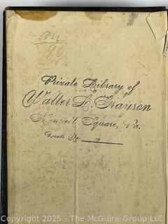 1839 Black Embossed Leather Bound Book The Young Man's Guide by William A. Alcott