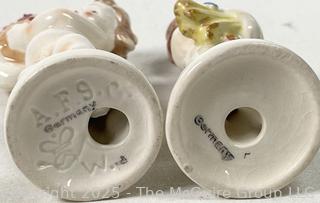 Two (2) Goebel Germany Porcelain Cherub Figurines 1930's

