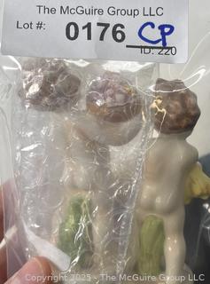 Two (2) Goebel Germany Porcelain Cherub Figurines 1930's

