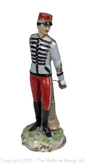 Luigi Fabris Porcelain Soldier Figurine Signed