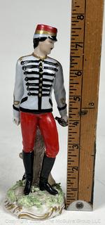 Luigi Fabris Porcelain Soldier Figurine Signed