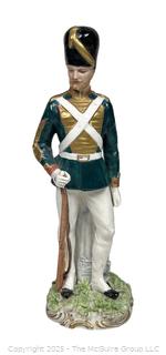 Luigi Fabris Porcelain Soldier Figurine Signed