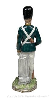 Luigi Fabris Porcelain Soldier Figurine Signed