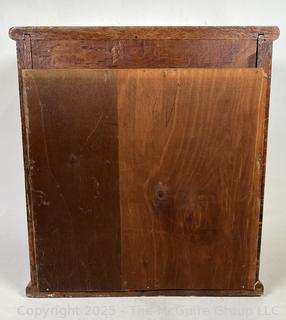 Oak Poole Bros Railway Ticket Cabinet Dispenser with Tambour Door