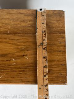 Oak Poole Bros Railway Ticket Cabinet Dispenser with Tambour Door