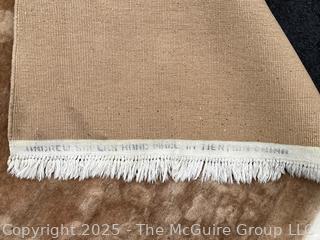 Brown Persian Overdyed Wool Rug With Allover Pattern