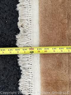 Brown Persian Overdyed Wool Rug With Allover Pattern