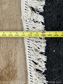 Beige Persian Overdyed Wool Rug With Allover Pattern