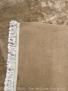 Beige Persian Overdyed Wool Rug With Allover Pattern
