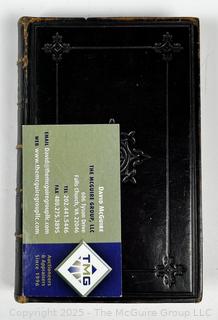 1856 Black Embossed Leather Bound Book The Roman Missal