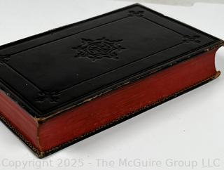 1856 Black Embossed Leather Bound Book The Roman Missal