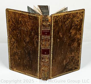 1826 Leather Bound with Gilt Decoration Book Vida y Hechos del Picaro Guzman de Alfarache