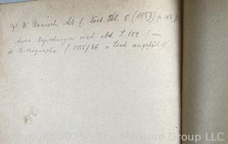 1887 Leather Bound with Marble Boards Book Glossar zu den Liedern der Edda by Hugo Gering 