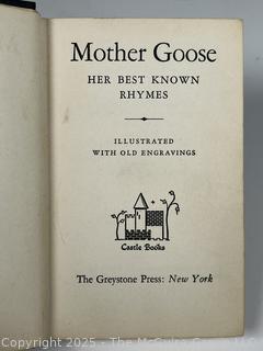 1959 Edition of Mother Goose Children's Book