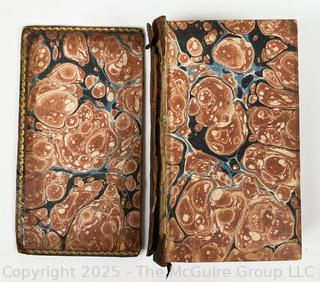 1807 Leather Bound with Marble Boards Book, The Poems of Ossian Translated by James MacPherson