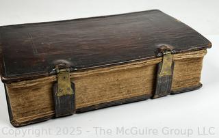 1797 Leather Bound with Strap Closure German Bible
