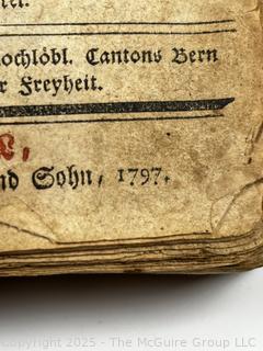 1797 Leather Bound with Strap Closure German Bible