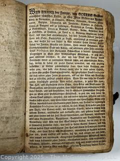 1797 Leather Bound with Strap Closure German Bible