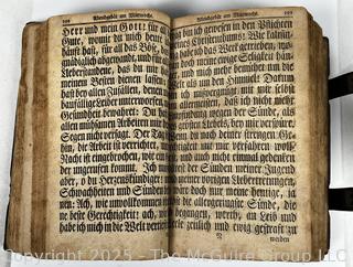 1797 Leather Bound with Strap Closure German Bible