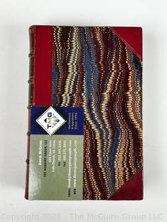 Two (2) Volume Set of 1833 Leather Bound with Marble Boards The Romance of History England  Book 