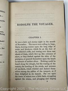 1844 Leather Bound with Marble Boards Book Rodolph the Voyager