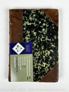1844 Leather Bound with Marble Boards Book Rodolph the Voyager