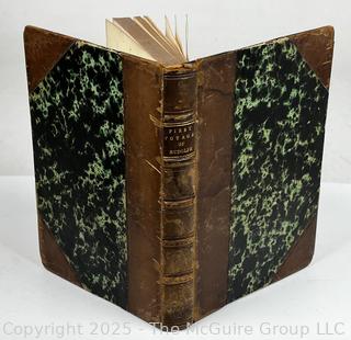 1844 Leather Bound with Marble Boards Book Rodolph the Voyager