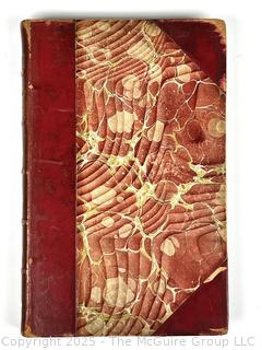 1900 Leather Bound with Marble Boards Book Unto This Last by John Ruskin