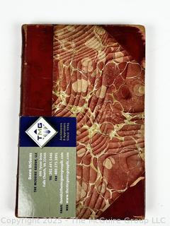 1900 Leather Bound with Marble Boards Book Unto This Last by John Ruskin