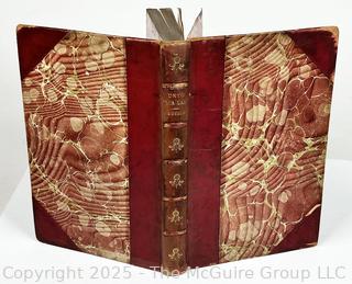 1900 Leather Bound with Marble Boards Book Unto This Last by John Ruskin