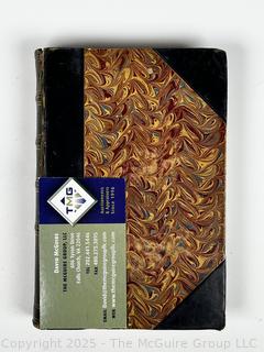 Leather Bound with Marble Boards Book - The Political Works of Robert Burns. Missing back cover
