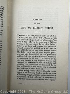 Leather Bound with Marble Boards Book - The Political Works of Robert Burns. Missing back cover